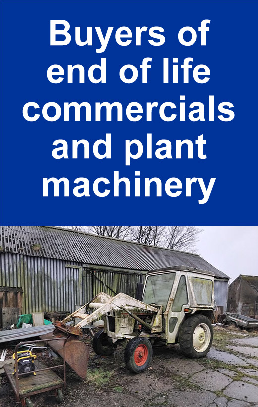 Buyers of End of Life Commercials and Plant Machinery Glasgow